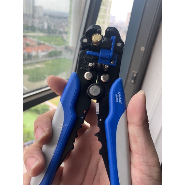 Kìm cắt dây điện tự động 0.2~1.5mm2 B0028 C-MART (Dungcu.az24 chuyên hàng Đài Loan)