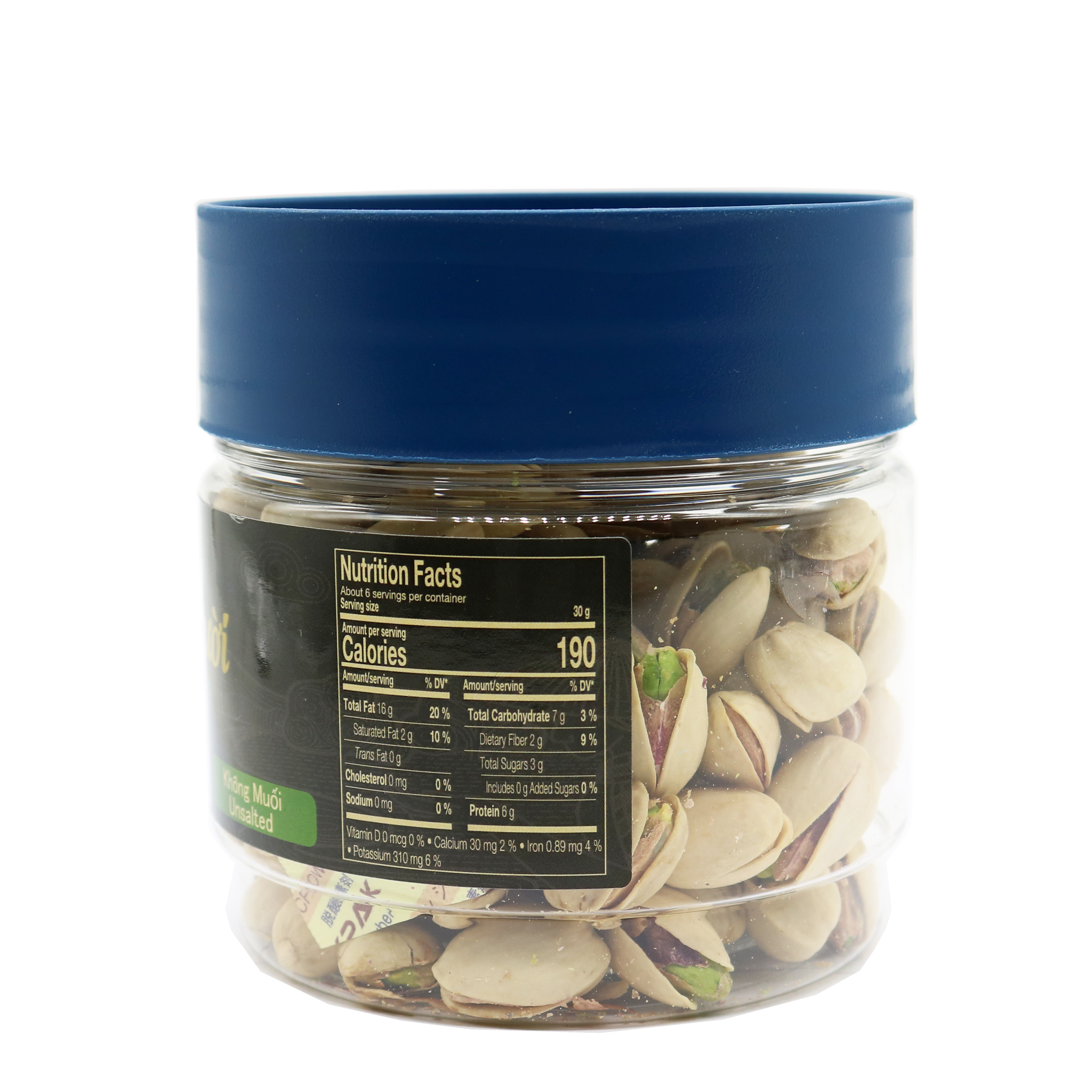 Hạt dẻ cười sấy Mỹ không muối hủ 170g