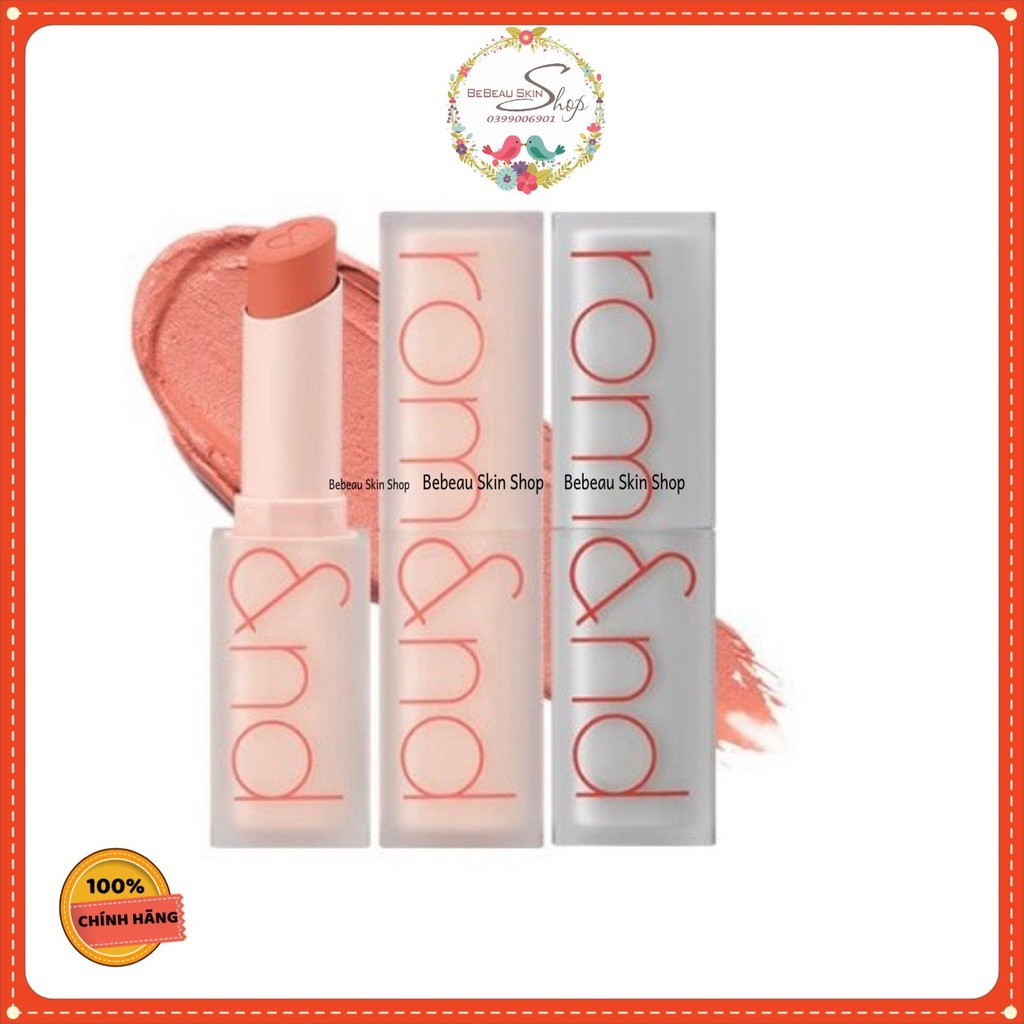SON THỎI ROMAND ZERO MATTE LIPSTICK - SON Romand Zero Gram Matte Lipstick [Shell Beach Nude Collection]