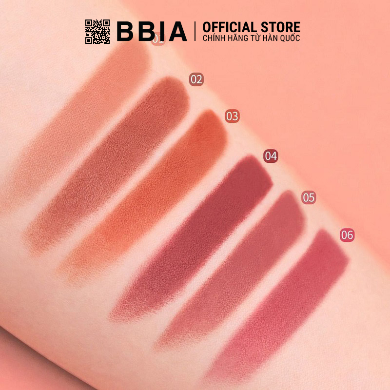 Son Thỏi Lì Bbia Last Powder Lipstick (6 màu) 3.5g