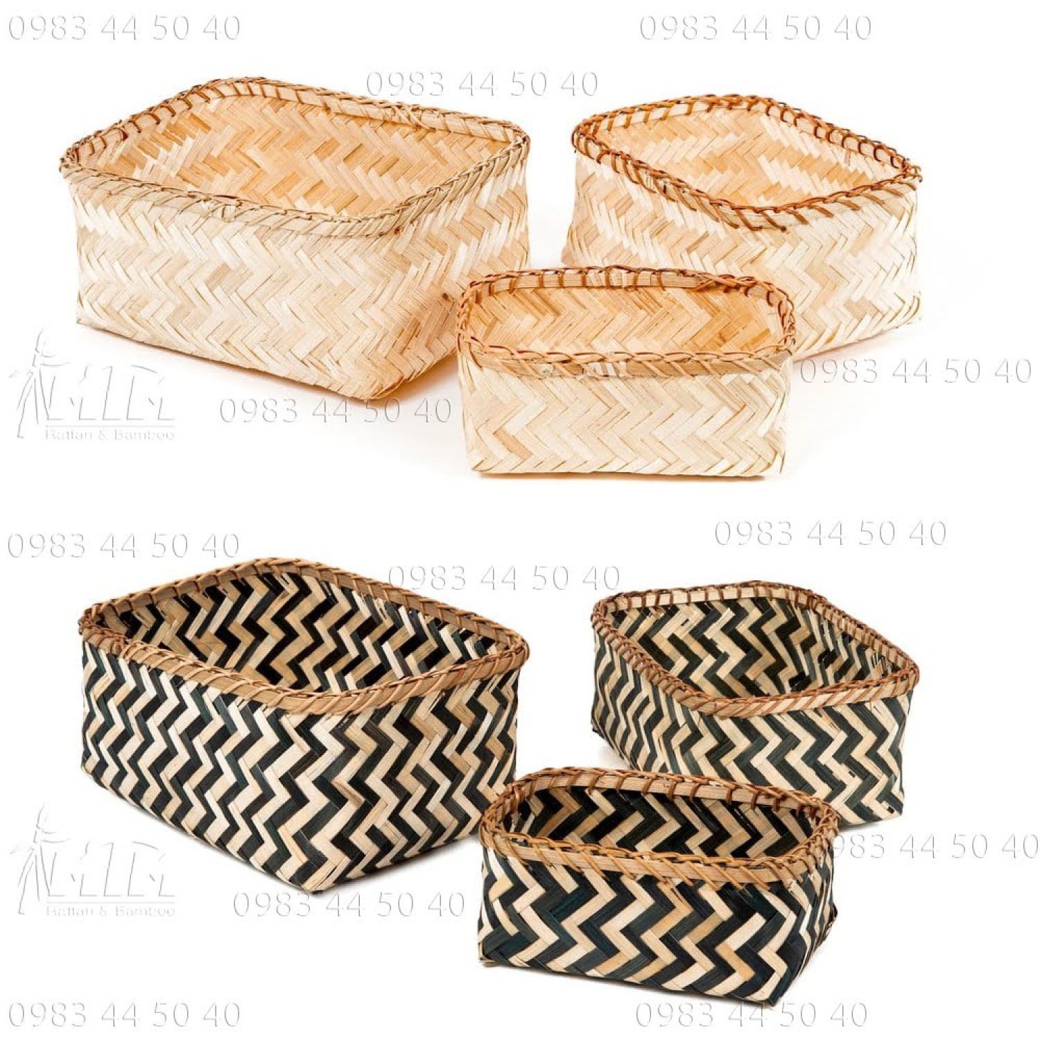 Rổ tre l Giỏ tre để vật dụng, Đựng đồ đa năng.