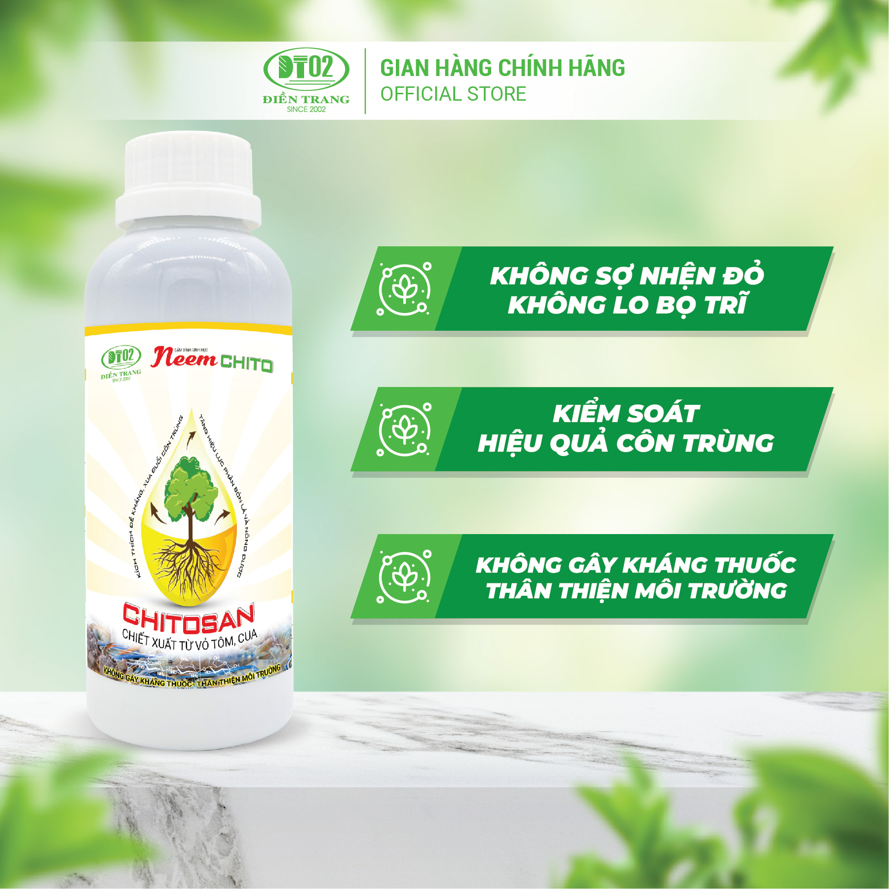 Combo 2 neem chito 500ml tặng 1 hủ Meta rose chuyên dùng cho hoa và kiểng