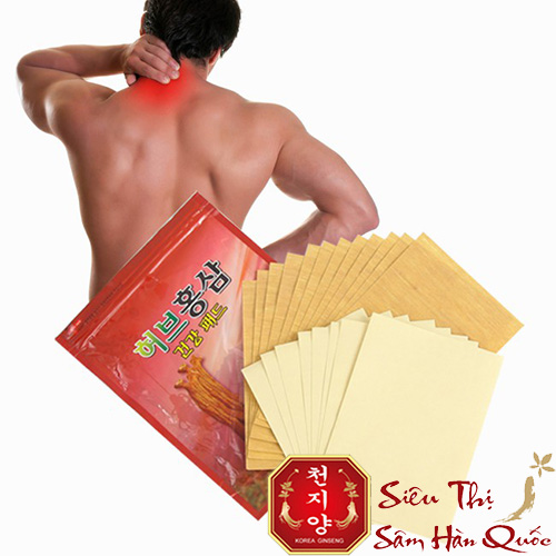 [SẴN HÀNG] Cao dán hồng sâm Hàn Quốc Bịch đỏ 20 miếng dán CHÍNH HÃNG