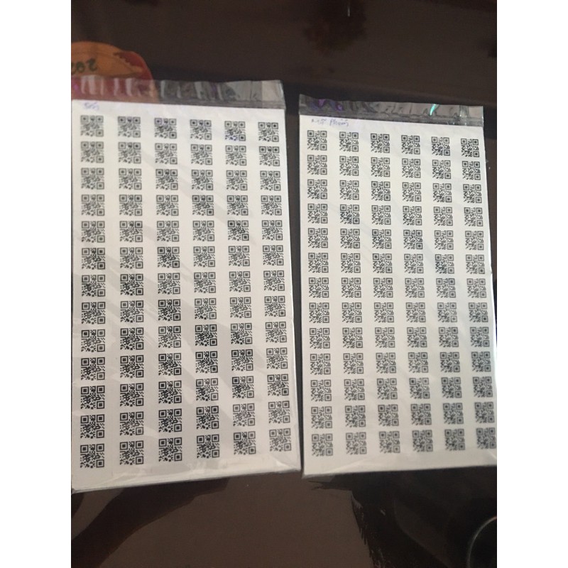 Combo 1000 tem mã vạch qr 1.5x1.5cm