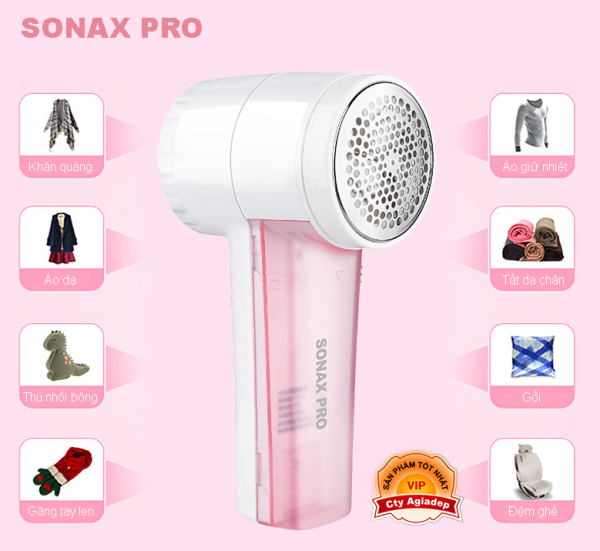 Giá bán Dụng cụ cắt lông xù quần áo Sonax S9988 2 Lưỡi + 3 đầu + Pin sạc
