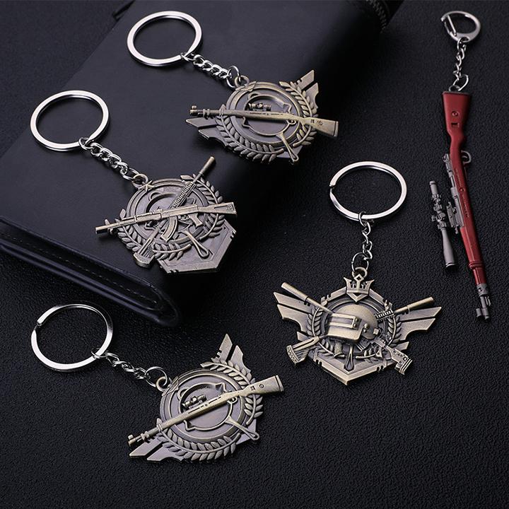 Móc chìa khóa PUBG cá tính - mẫu huy hiệu 3