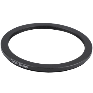 77mm-67mm 77mm to 67mm step down ring adapter black for dslr camera 1