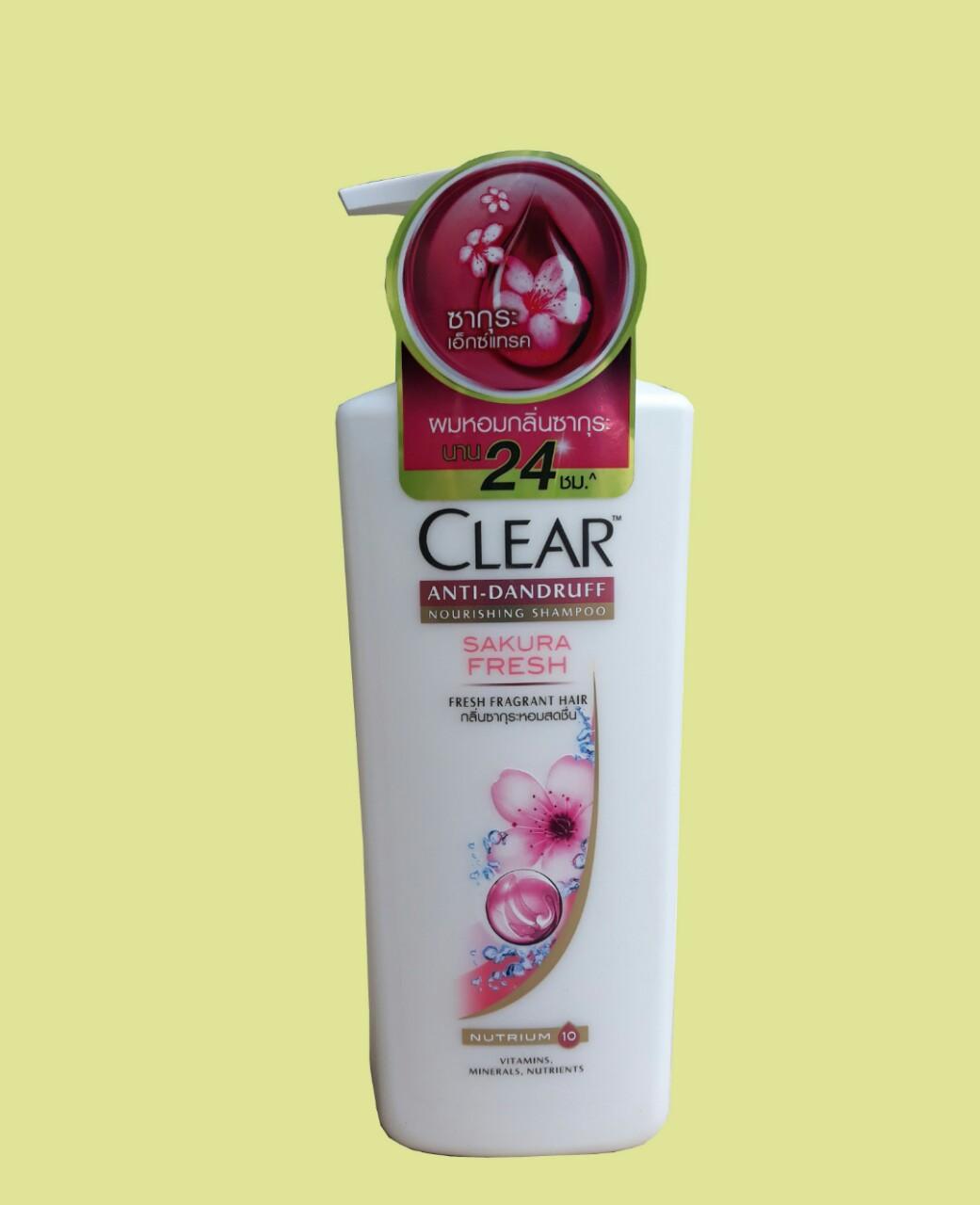 Combo 2 Chai Dầu Gội Clear Anh Đào 480ml Thái Lan