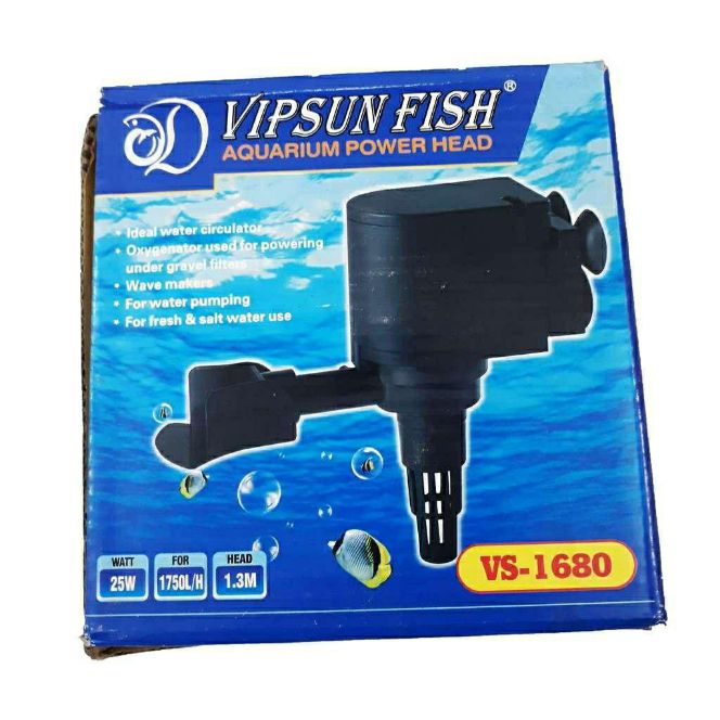 Máy lọc nước Vispunfish 1680 dành cho hồ cá, bể cá, thủy sinh