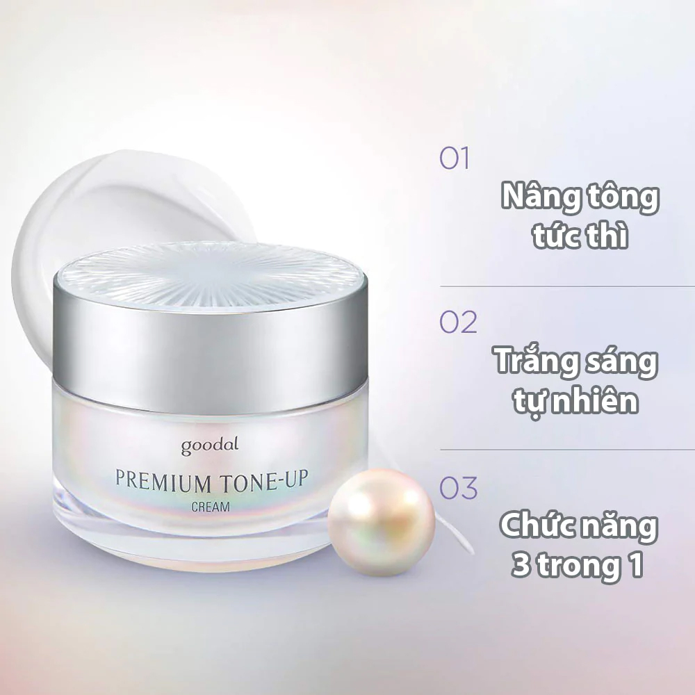 Kem Dưỡng Trắng, Nâng Tone Da Goodal Premium Tone Up Cream