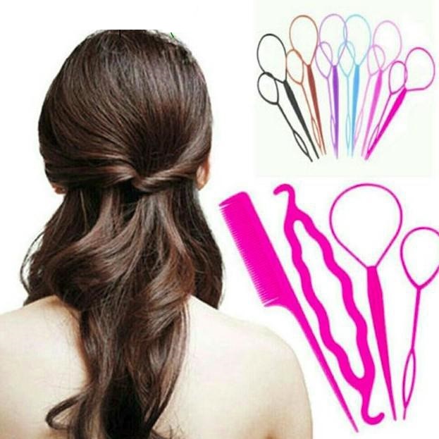 [HCM]Bộ 4 dụng cụ búi tóc - tạo kiểu tóc đa năng