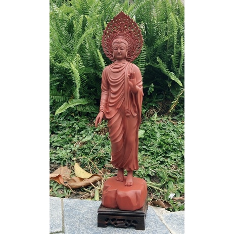 Tượng Phật Thích Ca Ban Phước 43 cm có hào quang