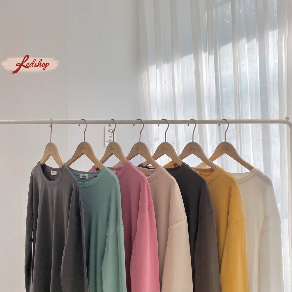 Áo thun nữ Basic dài tay mềm mịn phong cách Hàn Quốc Red Shop 28020