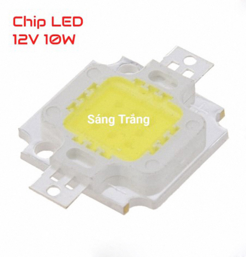 Combo 10 Chip 12V 10W Sáng Trắng
