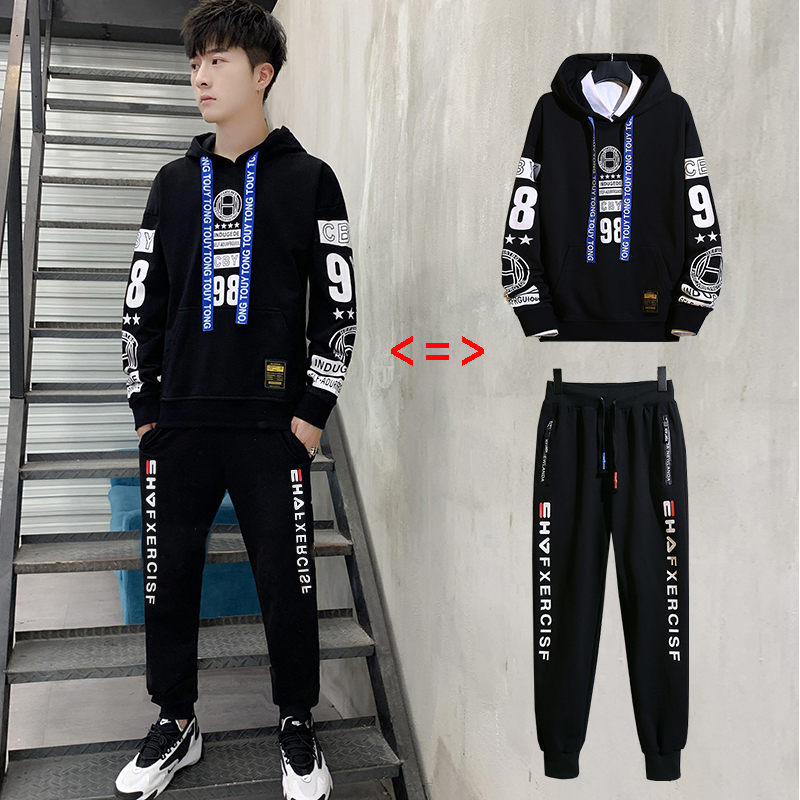 Bộ Đồ Nỉ Nam Áo Hoodies 98 Kết Hợp Quần Jogger  Trẻ Trung Thời Trang Thu Đông 4MENHCM SET 9000076C