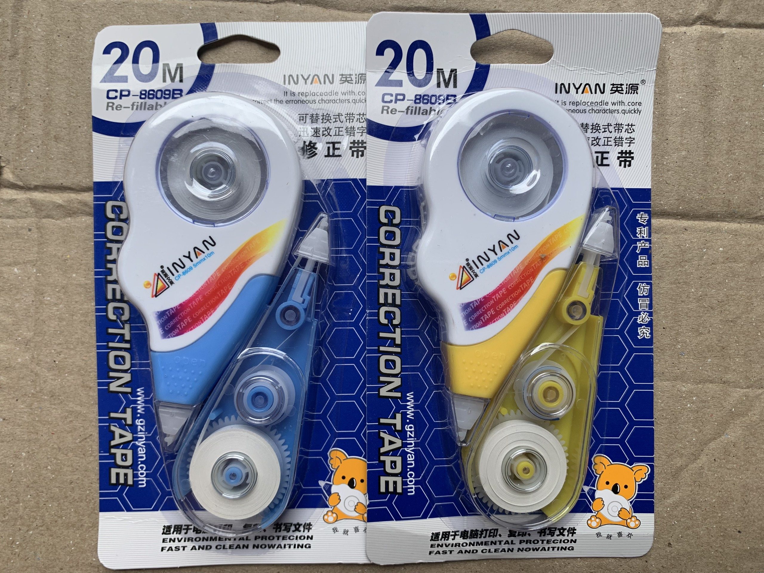 Bút Xóa Kéo InYan CP-8609B 20M (xóa cặp)