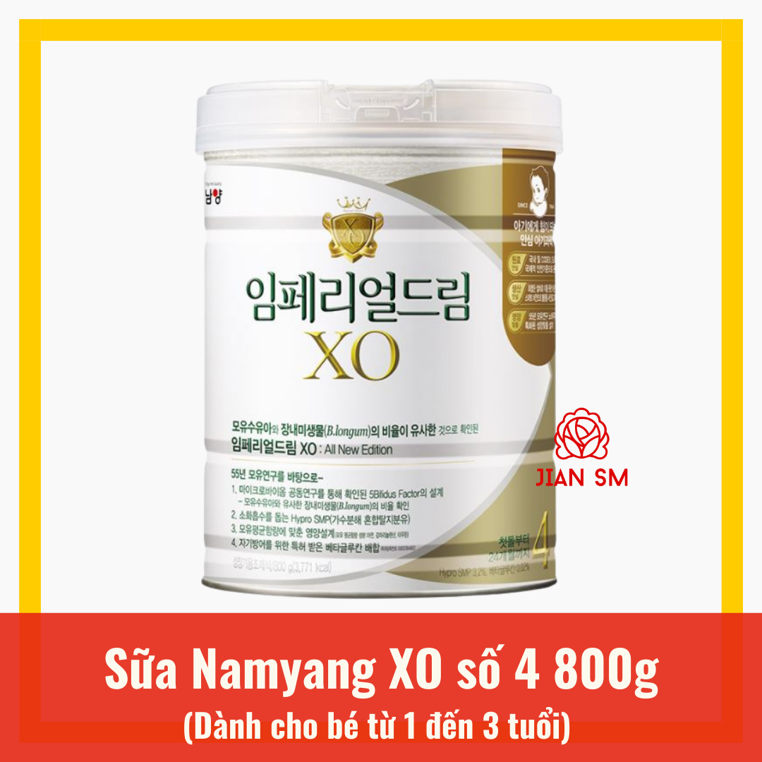 Sữa XO Số 4 Namyang Hàn Quốc Lon 800g
