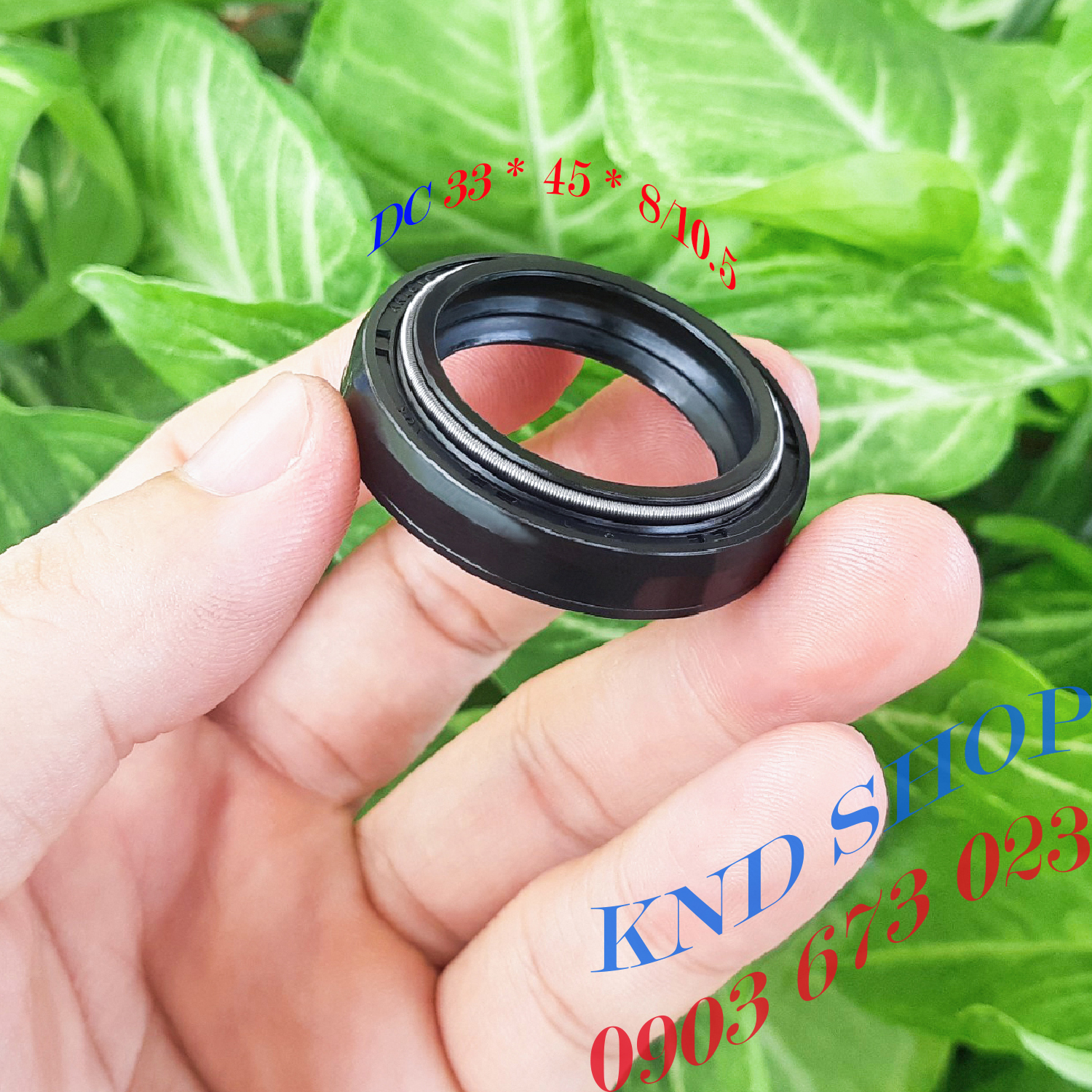 Phốt phuộc trước NOK/TTO chính Hãng cho Honda SH, Dyland, @,...phụ tùng xe máy loại vòng đệm cao su 2 lò xo DC 33*45*8/10 | KND Shops