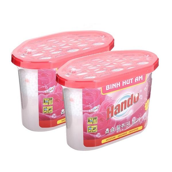 Bộ 2 bình hút ẩm chống ẩm mốc hando 450ml gt450ml1