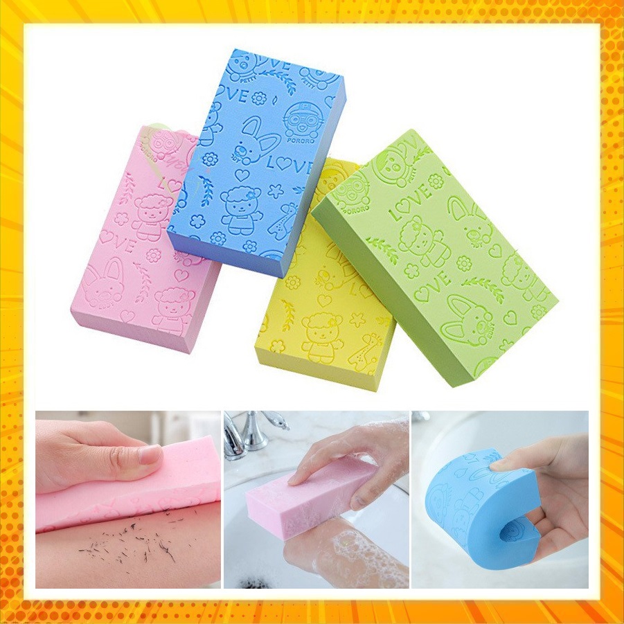 Bông tắm bọt biển tẩy tế bào chết