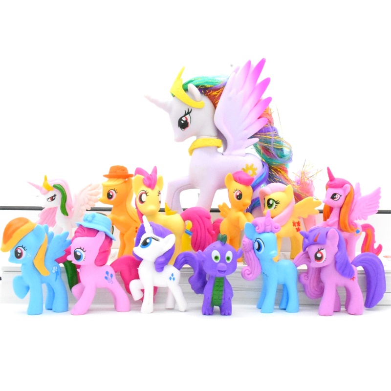 13 Ngựa Thiên Thần Pony (12 Ngựa Size 6cm-8cm+1 Ngựa 14cm)