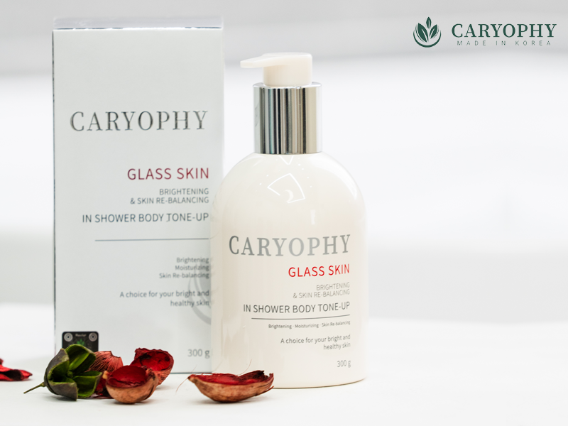 Kem Dưỡng Trắng Da Caryophy Glass Skin In Shower Body Tone-Up Cream 300g