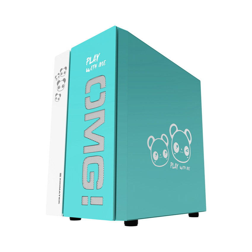 Vỏ case Xigmatek OMG AQUA (Mini Tower/Màu Xanh)