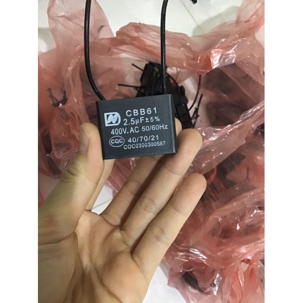 Tụ quạt điện 1,5uf 2uf 2,5uf 3uf 4uf