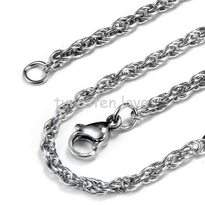 Dây chuyền titan móc máy cực sáng D10