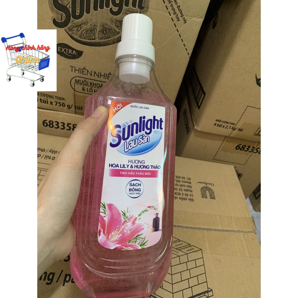 Nước lau sàn Sunlight 1kg hương hoa lily