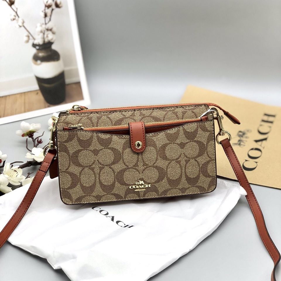 [HCM]CLUTCH COACH MINI KÈM VÍ ?? code: Coach 37458