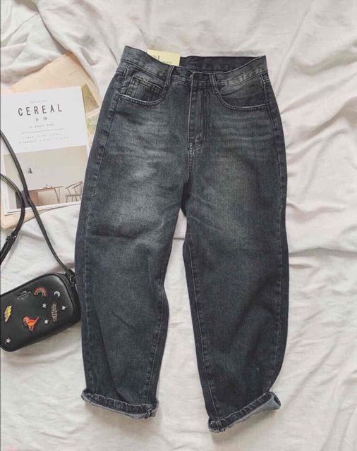 Quần Baggy Trơn Màu Xám