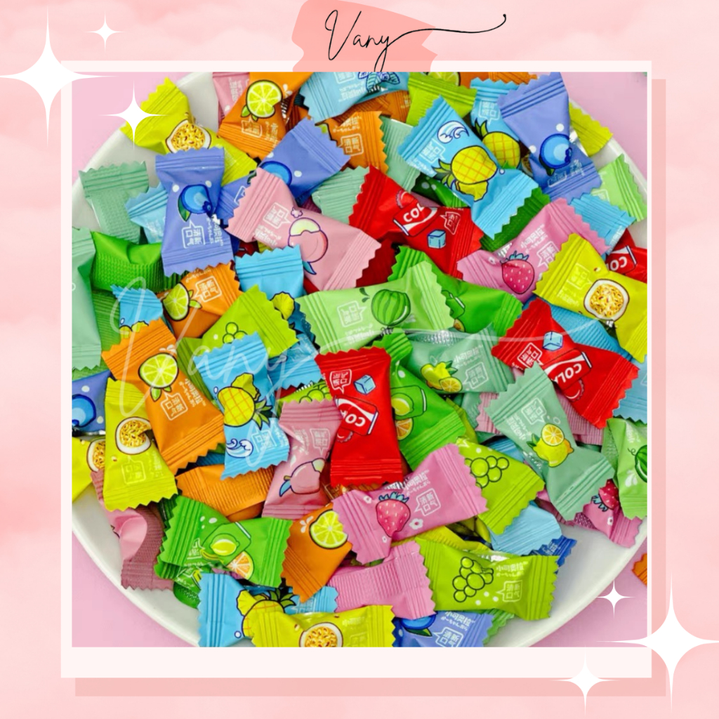 Mix 12 vị kẹo ngậm không đường thơm miệng vị trái cây
