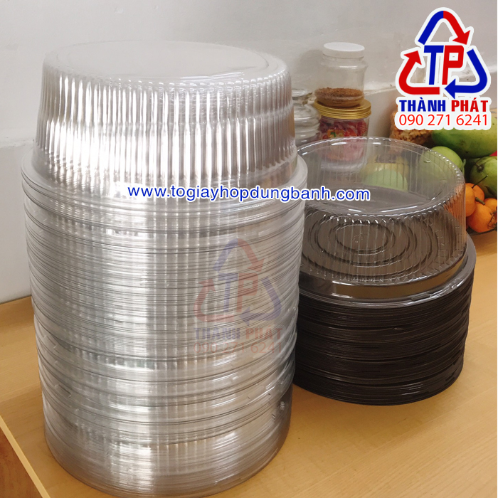 [HCM]50c Hộp A024 – Hộp nhựa A024 – Hộp nhựa đựng bánh bông lan 20cm – Hộp đựng bánh đào tiên