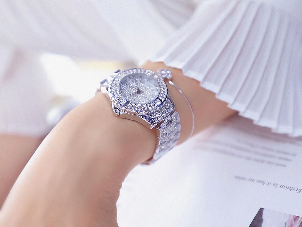 Đồng hồ nữ Bee Sister FA08040 dây đính đá cao cấp