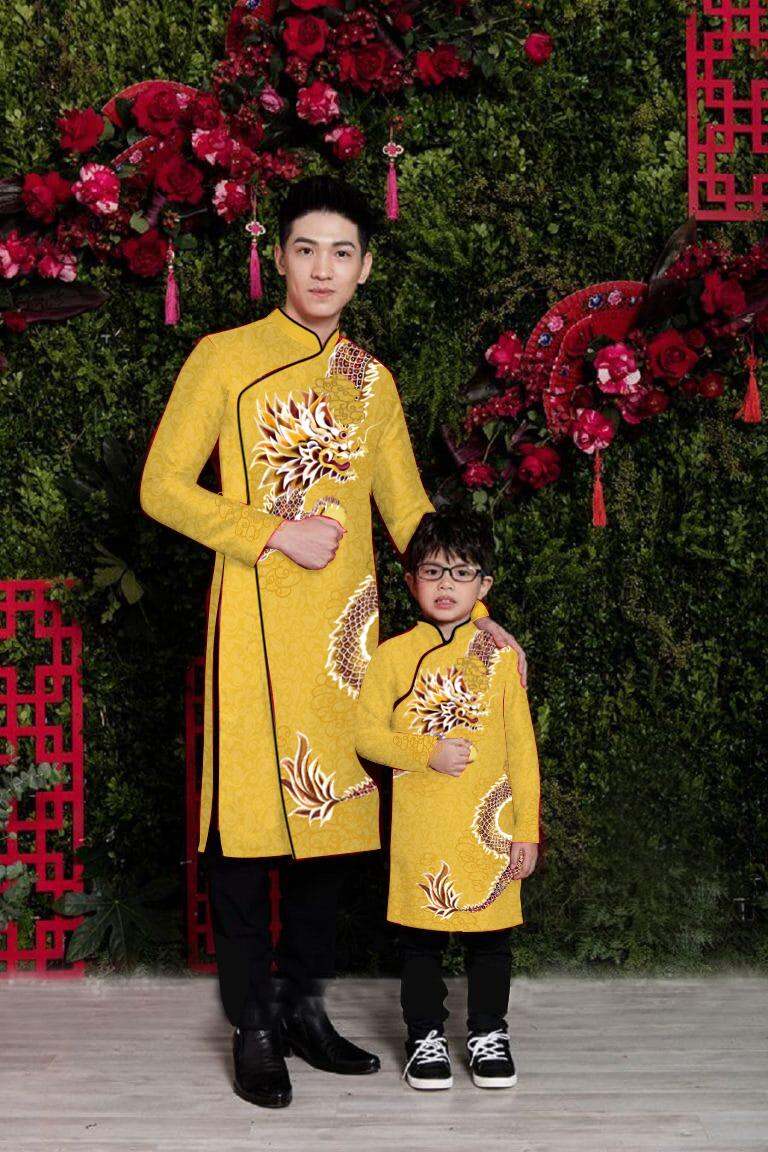 áo dài cách tân gấm thương hải