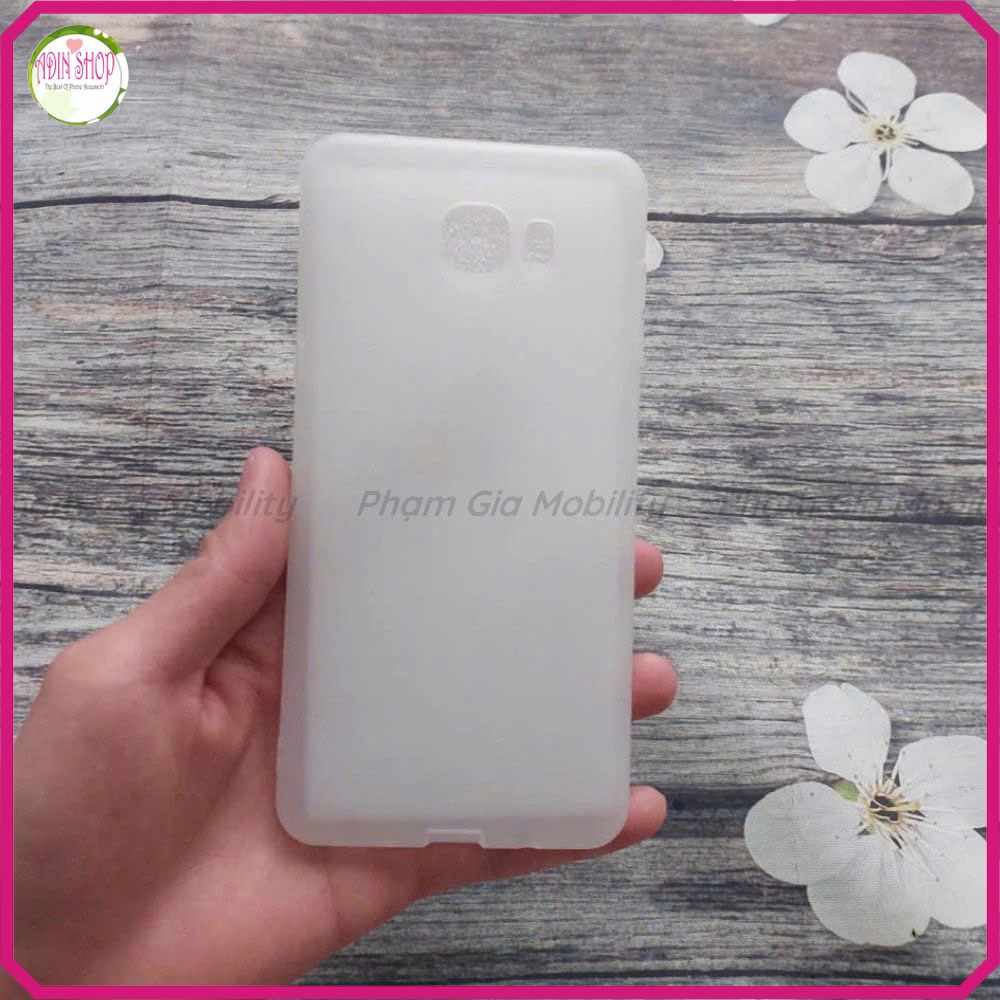 Ốp lưng Samsung C9 pro dẻo trong nhám, trong suốt