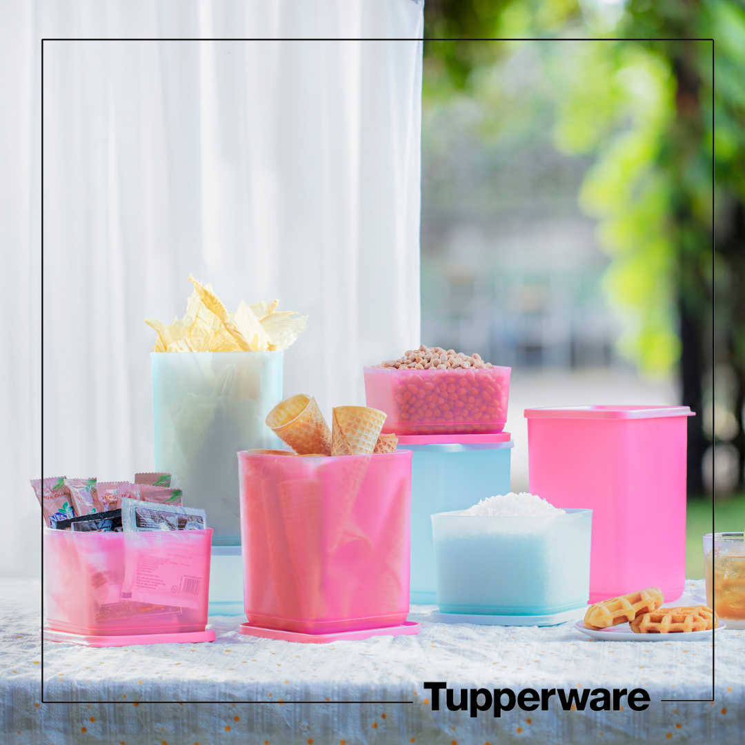 Bộ Hộp Bảo Quản Thực Phẩm Tupperware Pop Fiesta (8 hộp)