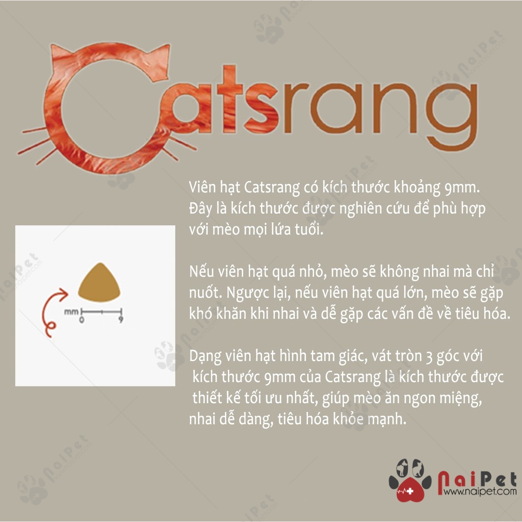 Thức ăn Hạt Cho Mèo Mọi Lứa Tuổi Catsrang Hàn Quốc