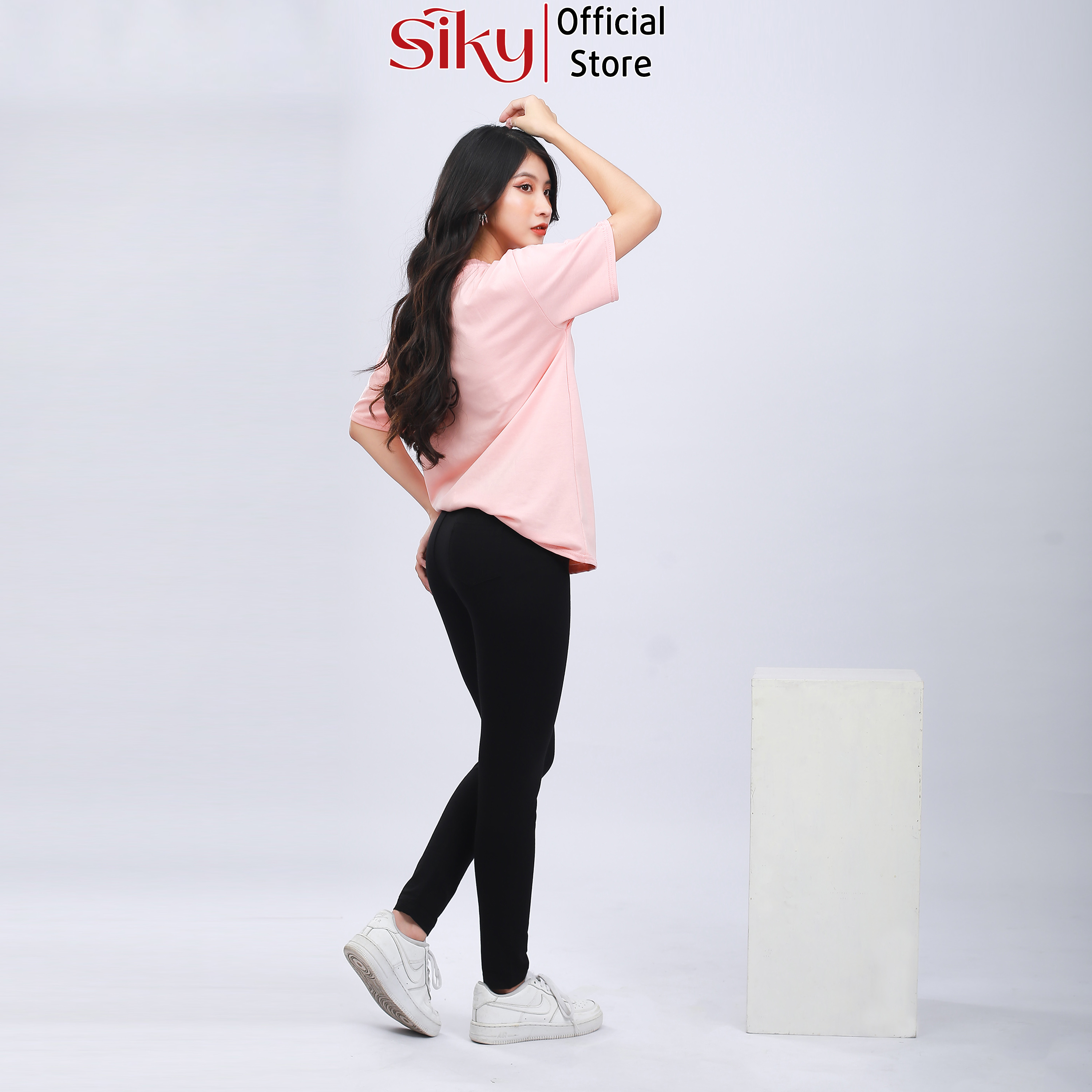 Quần legging lưng cao, nâng mông, co giãn 4 chiều - SIKY - QLG01