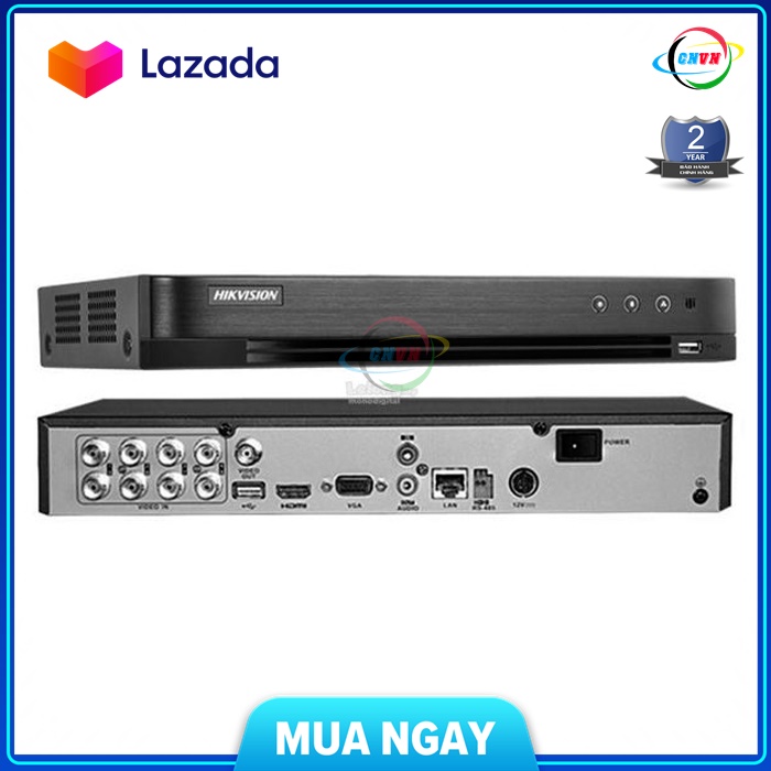 [HCM] Đầu ghi hình HD-TVI DVR 8 Kênh Hikvision DS-7208HQHI-K1 - Công Nghệ Việt Nam