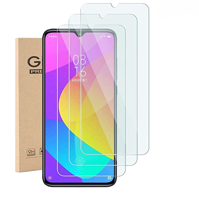 Kính cường lực trong suốt cho Xiaomi Mi CC9 (Kèm miếng lau)