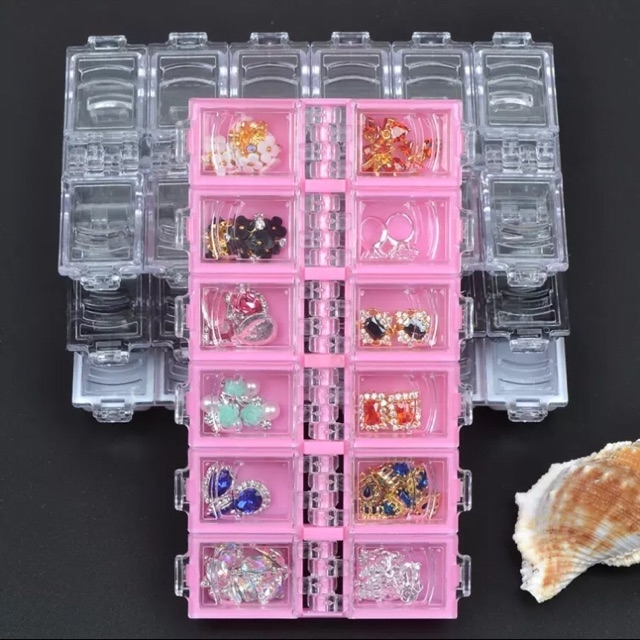 Khay 12 Ô Đựng Đá, Charm, Nail - sinailmi