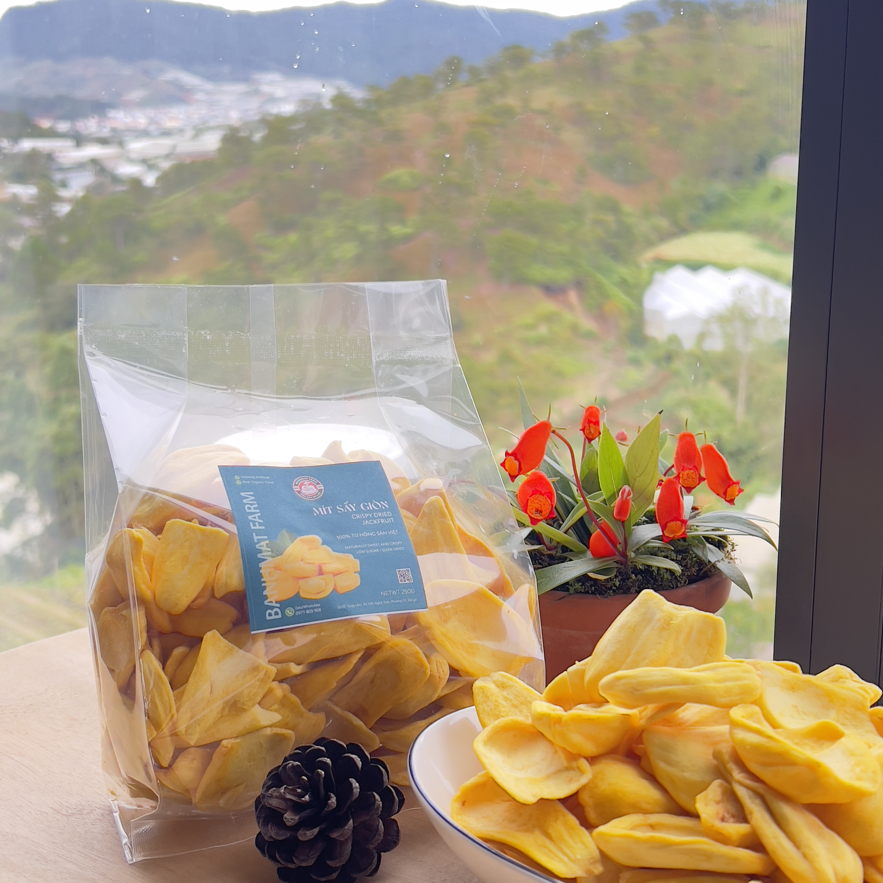 Mít tươi sấy giòn không đường 500gr của BánhMật Farm, món quà đặc sản Đà Lạt