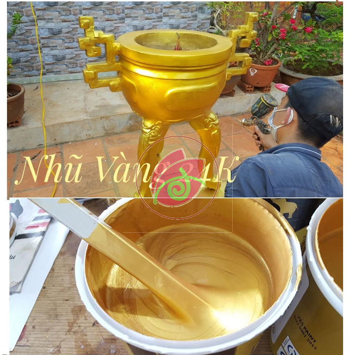 Sơn nước nhũ vàng yes paint 850g