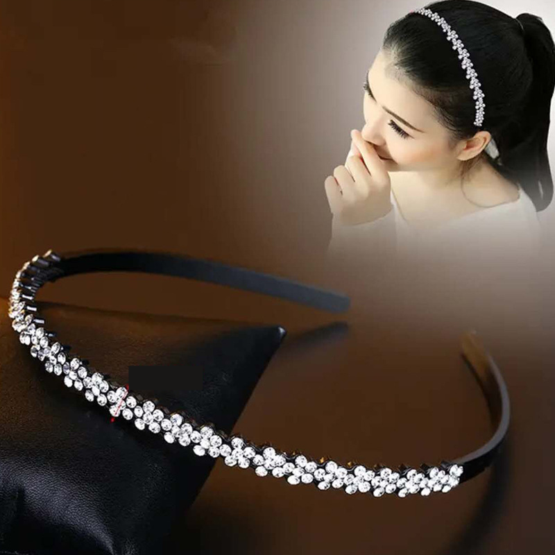 [Mới] 1 Cài tóc nữ đính hạt lấp lánh Hoa 5 cánh