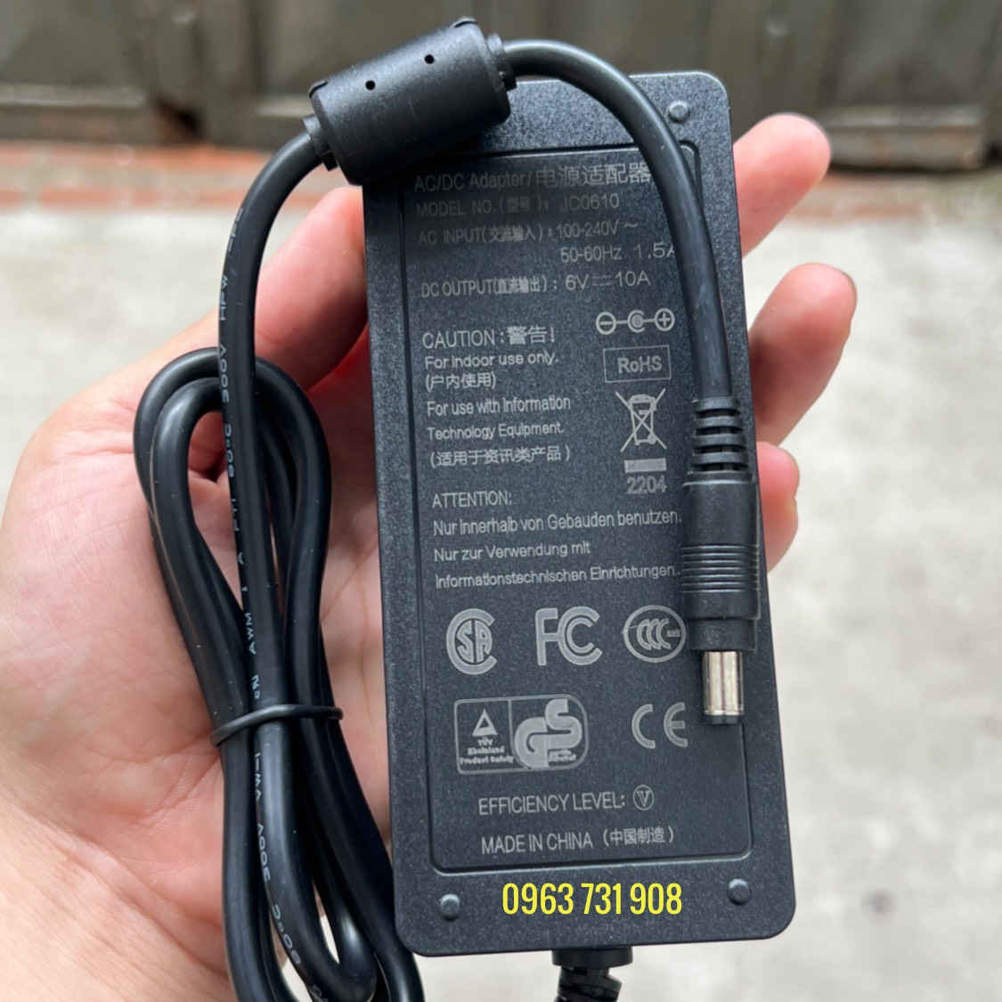 Adapter nguồn 6v 10a loại tốt
