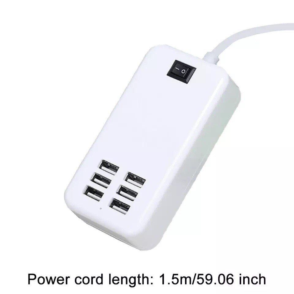[HCM][BẢO HÀNH 6 THÁNG] Ổ cắm USB  6 Cổng dây điện dài 1.5m