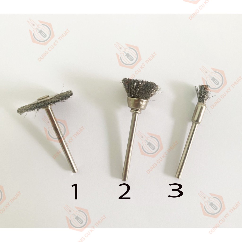 CHỔI ĐÁNH BÓNG, ĐÁNH GỈ CHO MÁY MÀI TRỤC 3MM _ [Shop Dụng Cụ Kỹ Thuật]