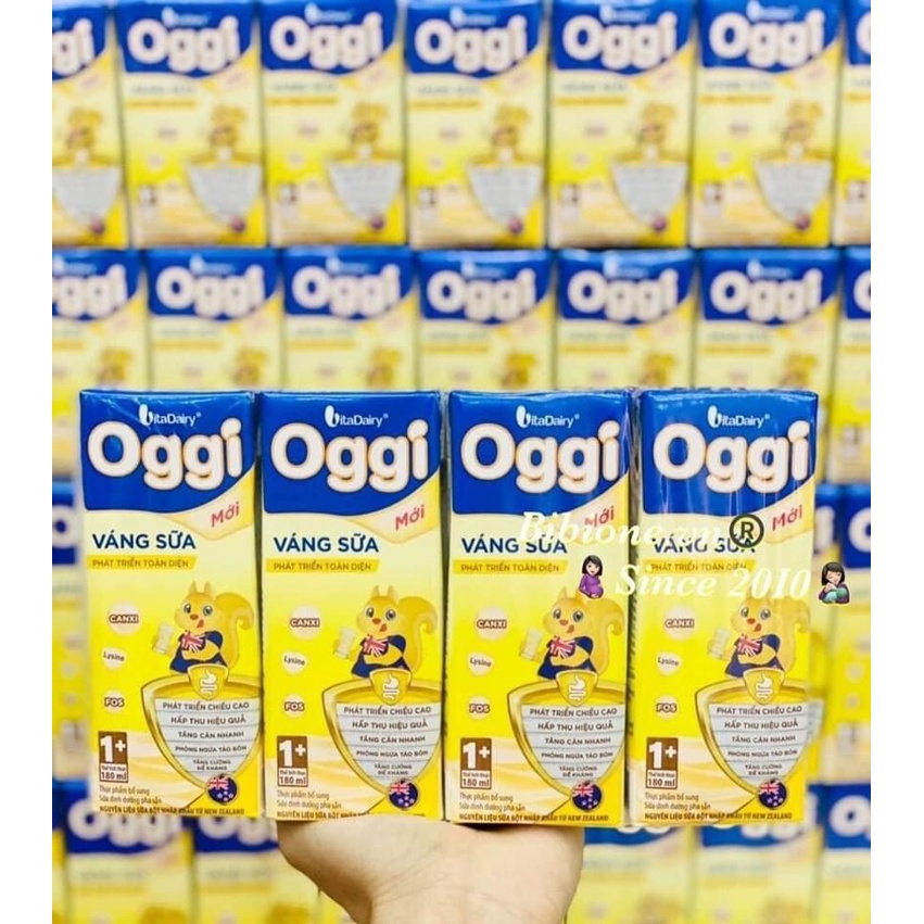 Thùng sữa pha sẵn oggi váng sữa ,sữa nước 110ml